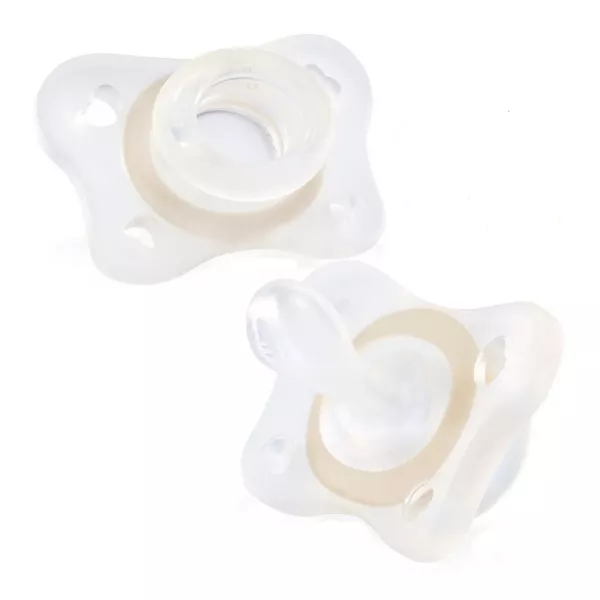 Suzeta Physioforma mini-soft, fluorescenta, 2 bucati/set, 2-6 luni+, Chicco
