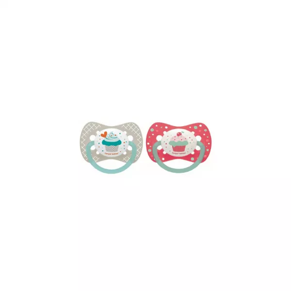 Suzeta din silicon simetrica "Cupcake", 0-6 luni, 23/282, Canpol