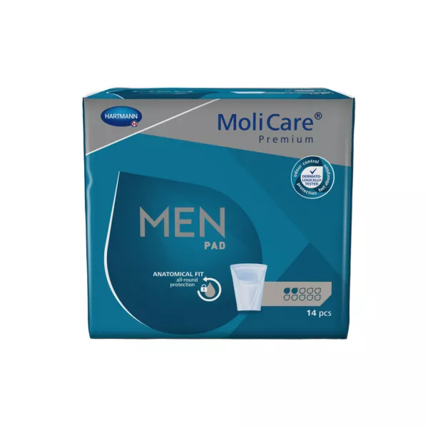Tampoane MoliCare Premium Men Pad 2 picaturi, 14 bucati, Hartmann