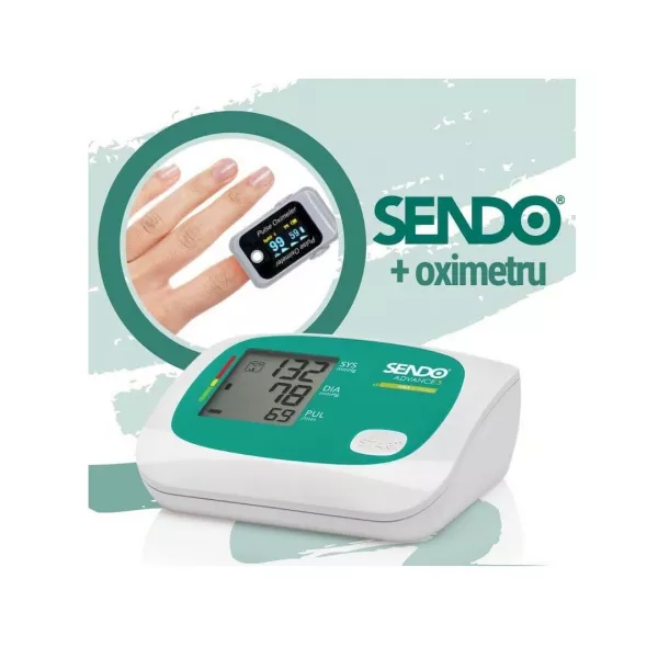 Tensiometru digital Sendo Advance 3+ Pulsoximetru Cadou