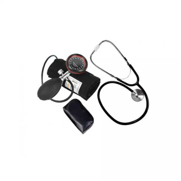 Tensiometru mecanic profesional cu un tub plus stetoscop, avizat medical, PM-34, Perfect Medical
