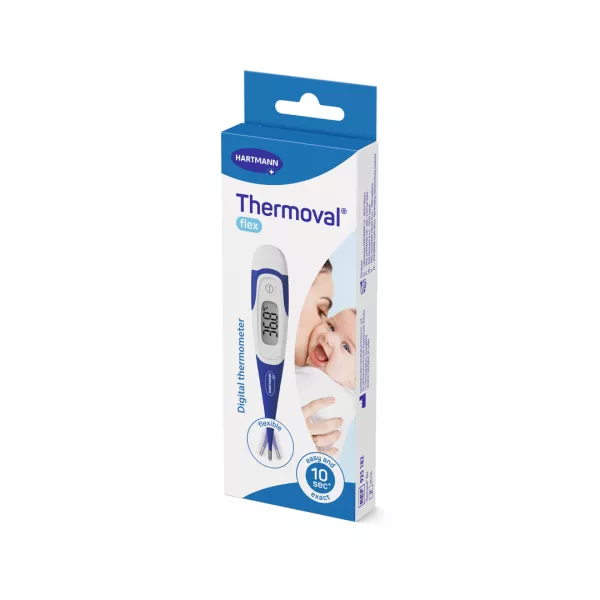 Termometru digital cu timp scurt de masurare si cap flexibil Thermoval Kids Flex (9251830), Hartmann