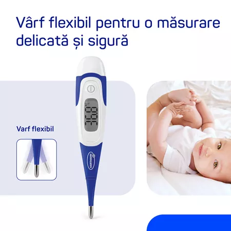 Termometru digital cu timp scurt de masurare si cap flexibil Thermoval Kids Flex (9251830), Hartmann