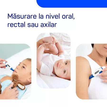 Termometru digital cu timp scurt de masurare si cap flexibil Thermoval Kids Flex (9251830), Hartmann