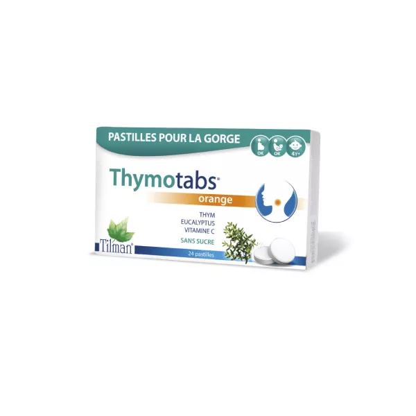 Thymotabs Orange si Vitamina C, 24 comprimate, Tilman