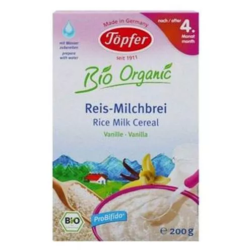 TOPFER CEREALE OREZ LAPTE+VANILIE 200GR