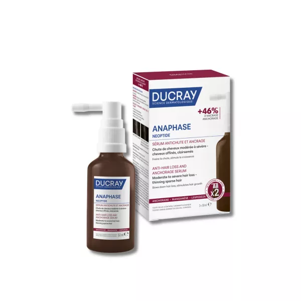 Ser anti-caderea parului si fortifierea radacinilor Anaphase Neoptide, 2 x 50 ml, Ducray