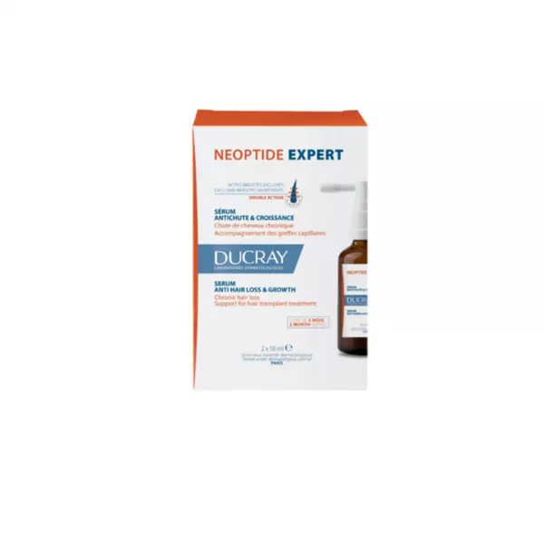 Tratament impotriva caderii parului Neoptide Expert, 2 x 50 ml, Ducray
