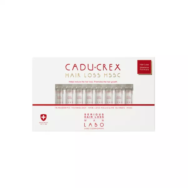 Tratament pentru caderea severa a parului la barbati Cadu-Crex, 40 fiole, Labo