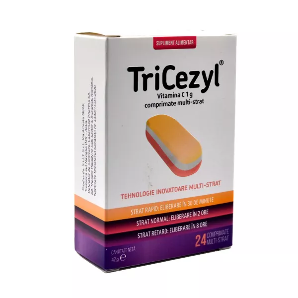 TriCezyl (C 1000 mg) 24 comprimate, multi-strat, Labormed