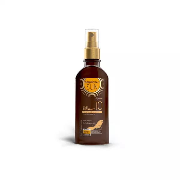 Ulei bronzant SPF 10 Sun, 150 ml, Gerovital