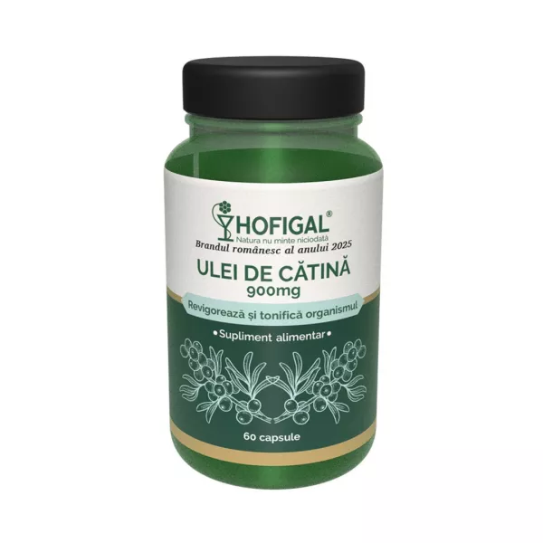 Ulei de catina, 900 mg, 60 capsule, Hofigal