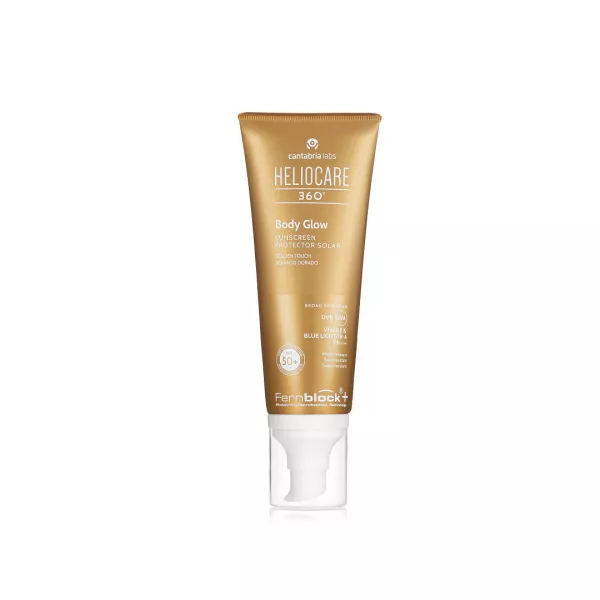 Ulei gel protectie solara SPF50+ Heliocare 360° Body Glow, 100 ml, Cantabria Labs