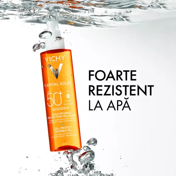 Ulei invizibil cu SPF50+ Cell Protect Capital Soleil, 200 ml, Vichy