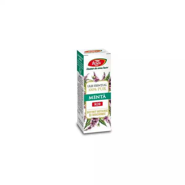 Ulei esential de menta R20, 10 ml, Fares