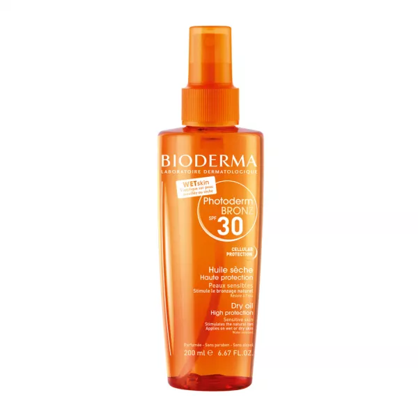 Ulei uscat SPF 30 Photoderm Bronz, 200 ml, Bioderma