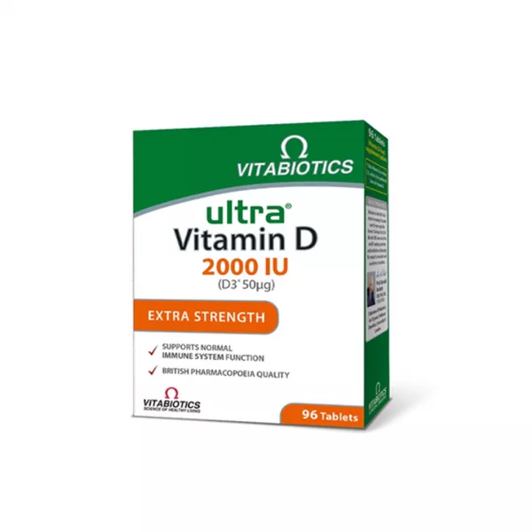 Ultra Vitamina D3 2000 U.I., 96 tablete, Vitabiotics