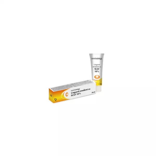 Unguent cu sulf 10%, 30 ml, Santaderm
