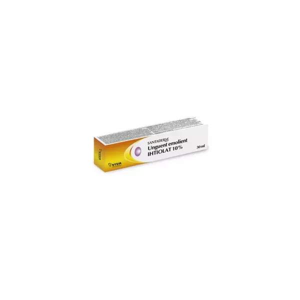 Unguent emolient Ihtiolat 10% Santaderm, 30 ml, Vitalia