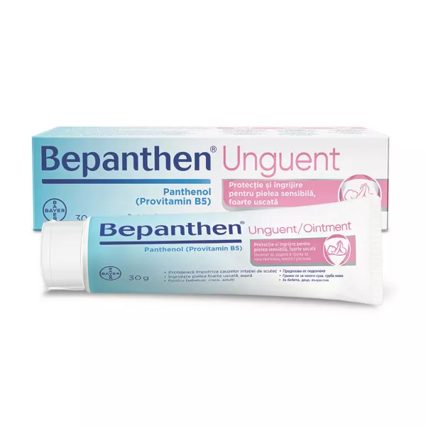 Unguent pentru iritatiile de scutec Bepanthen, 30 g, Bayer