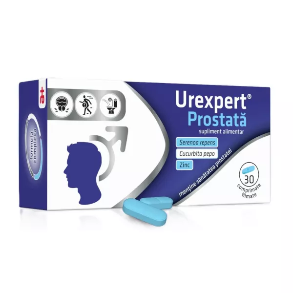 Urexpert Prostata, 30 comprimate filmate, Antibiotice S.A.
