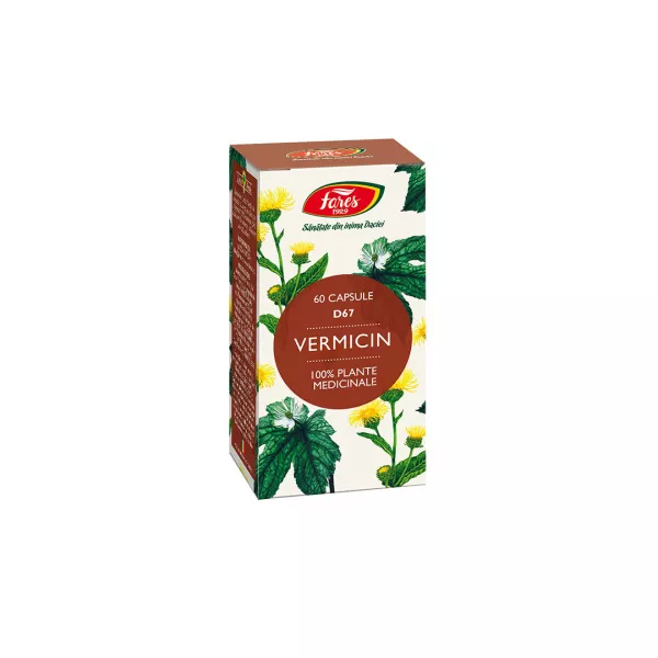 Vermicin, D67, 60 capsule, Fares