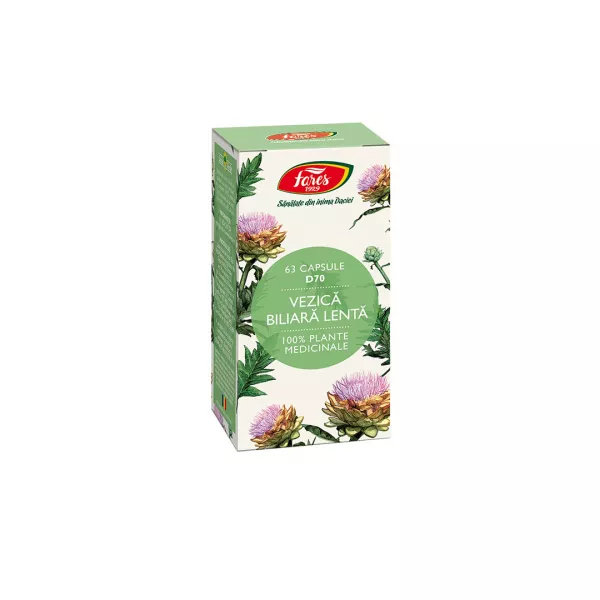 Vezica Biliara Lenta, D70, 63 capsule, Fares