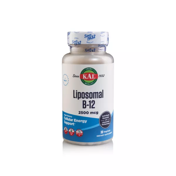 Vitamina B12 Liposomal Kal, 2500 mcg, 30 capsule vegetale, Secom
