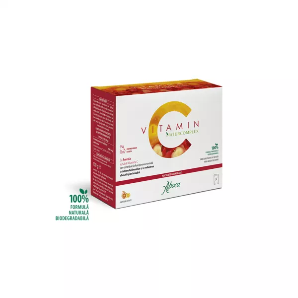 Vitamina C cu acerola Naturcomplex, 20 plicuri, Aboca