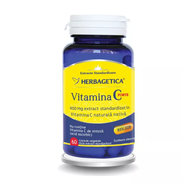 Vitamina C Forte 400 mg, 60 capsule, Herbagetica