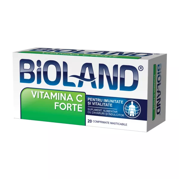 Vitamina C Forte 500 mg Bioland, 20 comprimate, Biofarm