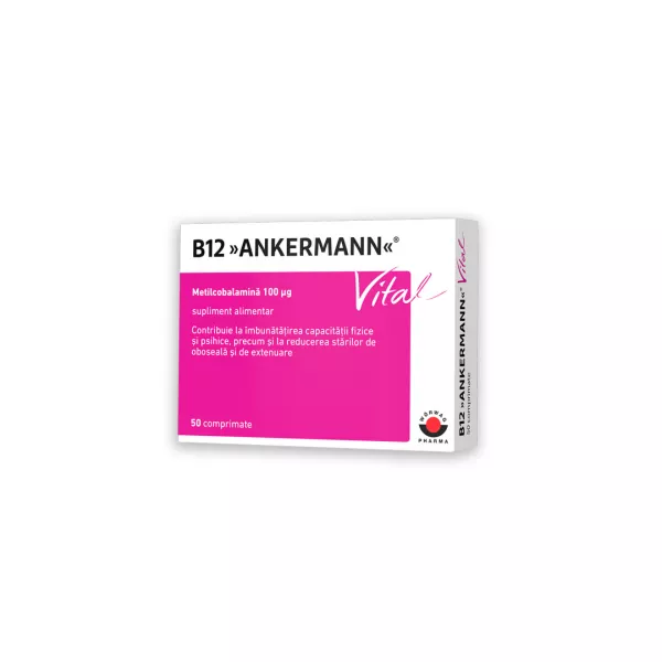 Vitamina B12 Ankermann Vital, 50 comprimate, Worwag Pharma