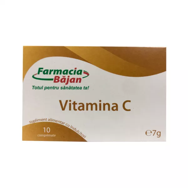 Vitamina C 180mg, 10 comprimate, Farmacia Bajan