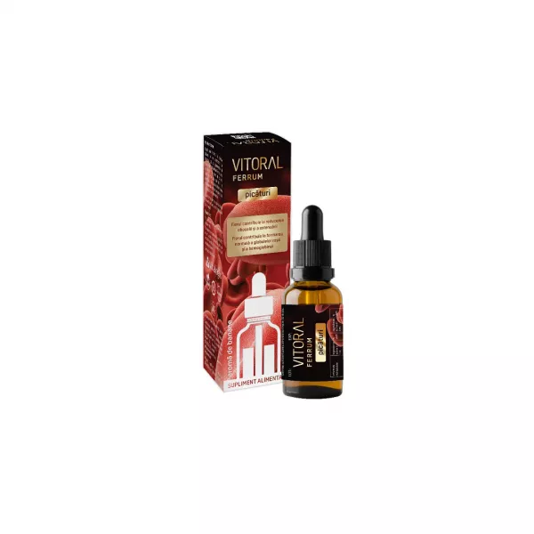 Vitoral Ferrum picaturi, 30 ml, Vitalogic