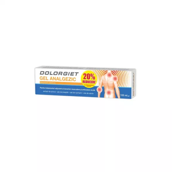  Gel Analgezic Dolorgiet (-20% Reducere), 100 ml, Zdrovit