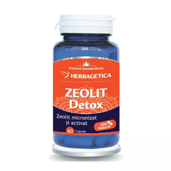 Zeolit Detox, 60 capsule, Herbagetica