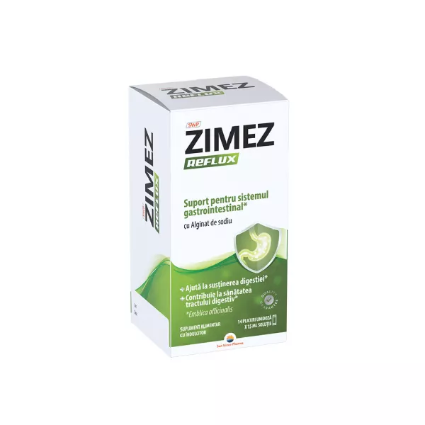 Zimez Reflux, 15 ml, 14 plicuri, Sun Wave Pharma
