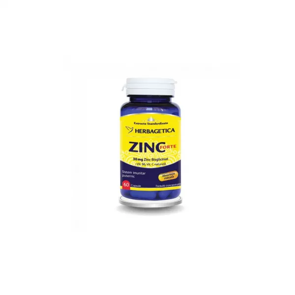Zinc Forte, 60 capsule, Herbagetica