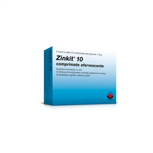 Zinkit 10, 20 comprimate efervescente, Worwag Pharma