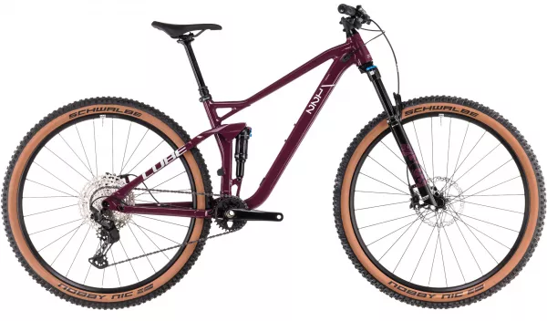 Mountain Bike BICICLETA CUBE STEREO ONE22 RACE WINE GREY 202