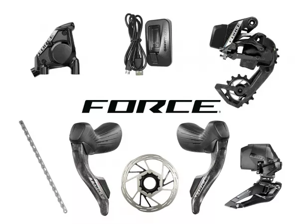 Groupset GROUPSET SRAM FORCE AXS HRD E1 2X12 VITEZE MicroUSB