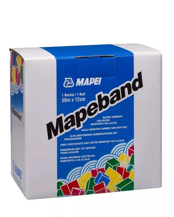 Mortare hidroizolante si accesorii - BANDA CAUCIUCATA AUTOADEZIVA, MAPEI MAPEBAND SA, ROLA 25 M, bilden.ro