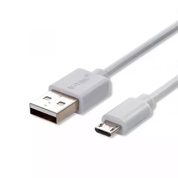Cabluri, mufe si conectori - Cablu micro USB, Pearl Edition, 1m alb, bilden.ro