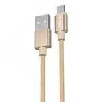 Cabluri, mufe si conectori - Cablu micro USB, Platinum Edition, 1m auriu, bilden.ro