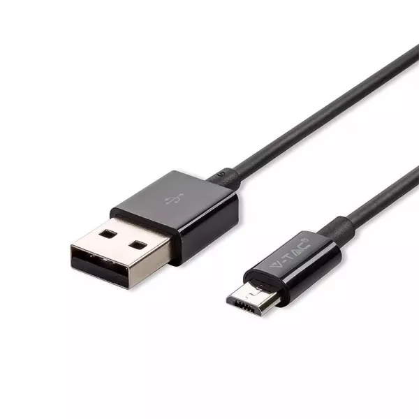 Cabluri, mufe si conectori - Cablu micro USB, Silver Edition, 1m negru, bilden.ro