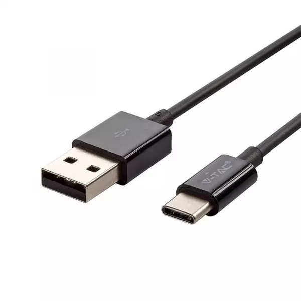 Cabluri, mufe si conectori - Cablu tip C Silver Edition, 1m negru, bilden.ro