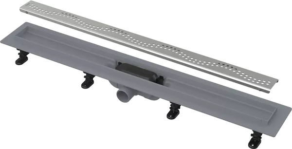Canal de scurgere pentru dus cu margine pentru gratar perforat + gratar, Alca Plast APZ8-950M , Simple