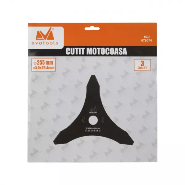 Masini de tuns iarba si accesorii - Cutit motocoasa, 255x25.4mm, g 1.6mm, t3, bilden.ro