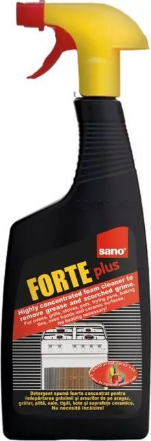 Solutii pentru curatenie si igiena - Detergent arsuri/grasimi, Sano Forte Plus, 750ml, bilden.ro