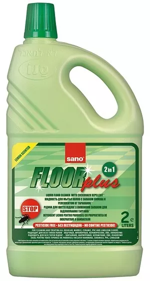 Solutii pentru curatenie si igiena - Detergent pardoseli impotriva gandacilor, Sano, Floor Plus, 2L, bilden.ro